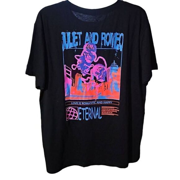 RoMWe Juliet and Romeo graphic T-shirt Size XL NWT - Picture 1 of 7